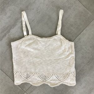 Arizona - Elegant Cream Knit Women's Top. Small